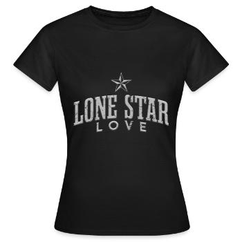L’amour de l’étoile solitaire - T-shirt Femme - noir - Devant - AI Model Female 172 dark (172cm)