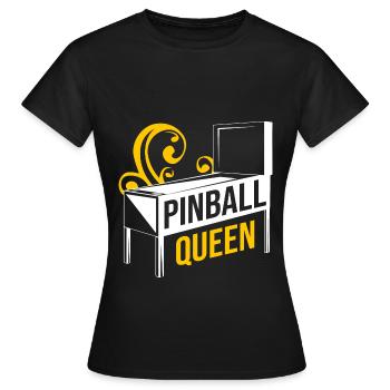 Flipper Pinball Flipperkasten - Frauen T-Shirt - Schwarz - Vorne - AI Model Female 172 dark (172cm)
