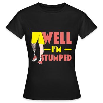 Ich bin ratlos Amputierte Amputierte Chirurgie - Frauen T-Shirt - Schwarz - Vorne - AI Model Female 172 dark (172cm)
