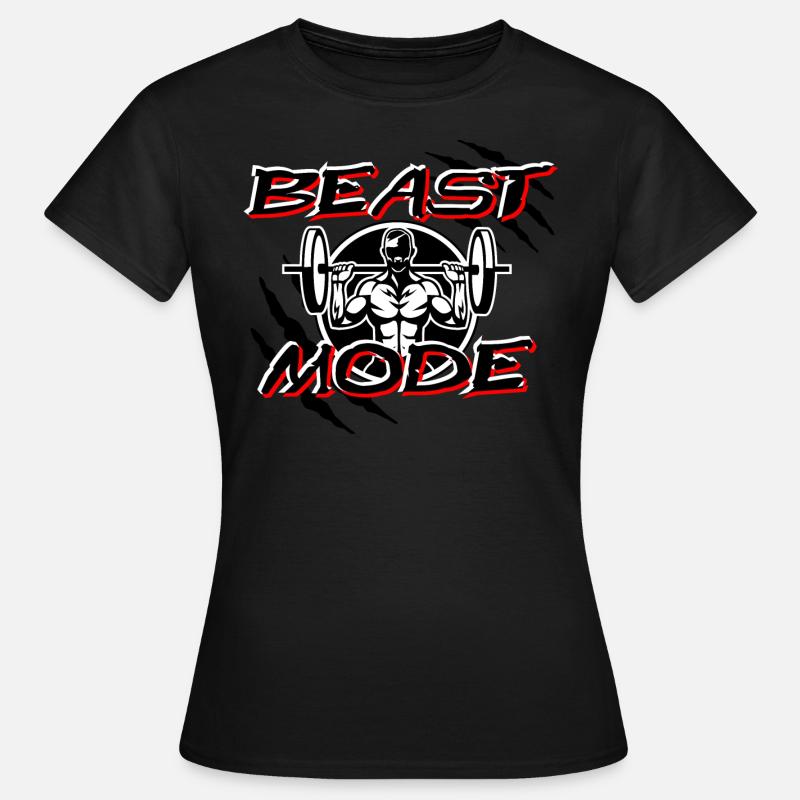 BEAST MODE // WHITE - Frauen T-Shirt - Schwarz