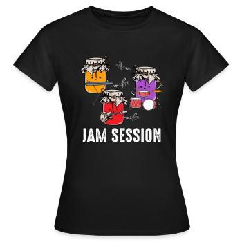 Cadeau de session de confiture - T-shirt Femme - noir - Devant - AI Model Female 172 dark (172cm)