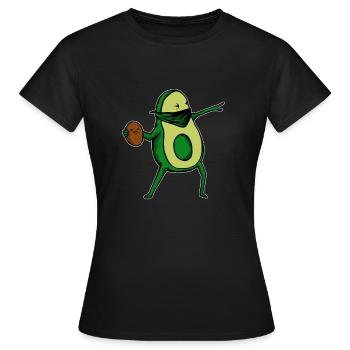 Avocado Bansky Kern Geschenk - Frauen T-Shirt - Schwarz - Vorne - AI Model Female 172 dark (172cm)