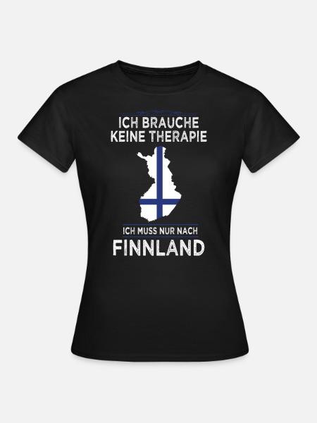 Finnland Finnisch Finnische Finnländer - Frauen T-Shirt - Schwarz