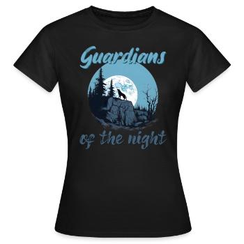 Guardians of the night - Women's T-Shirt - black - Front - AI Model Female 172 dark (172cm)