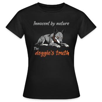 Innocent par nature - T-shirt Femme - noir - Devant - AI Model Female 172 dark (172cm)