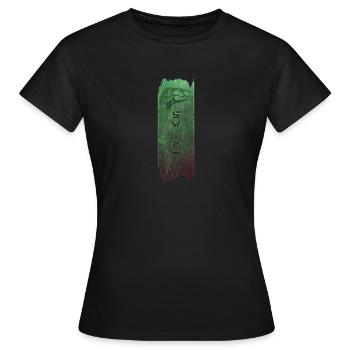 Flinkes Raubtier: Raptor - Frauen T-Shirt - Schwarz - Vorne - AI Model Female 172 dark (172cm)