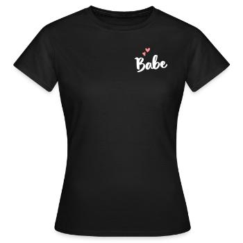 Babe - Women's T-Shirt - black - Front - AI Model Female 172 dark (172cm)