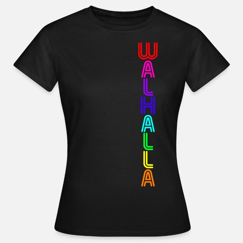 Wallhalla -neon- - Women's T-Shirt - black