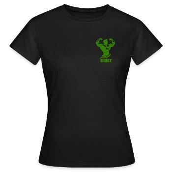 Built Gym Shirt Bodybuilding Motivation Fitness  - Women's T-Shirt - black - Front - AI Model Female 172 dark (172cm)