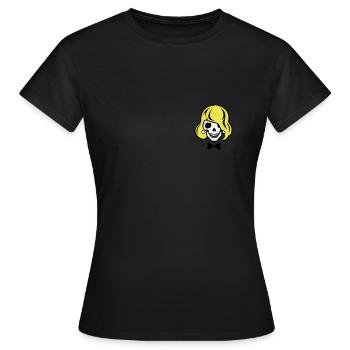 Dye skeleton to hair - Women's T-Shirt - black - Front - AI Model Female 172 dark (172cm)