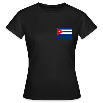 Cuba - T-shirt Femme - noir - Devant - AI Model Female 172 dark (172cm)