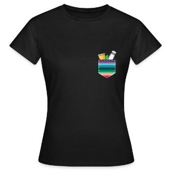 Tequila Limette und Salz - Frauen T-Shirt - Schwarz - Vorne - AI Model Female 172 dark (172cm)