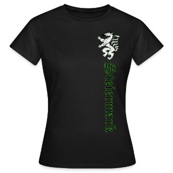 Steiermark - Frauen T-Shirt - Schwarz - Vorne - AI Model Female 172 dark (172cm)