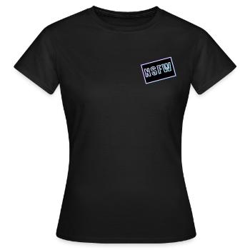 NSFW - Women's T-Shirt - black - Front - AI Model Female 172 dark (172cm)