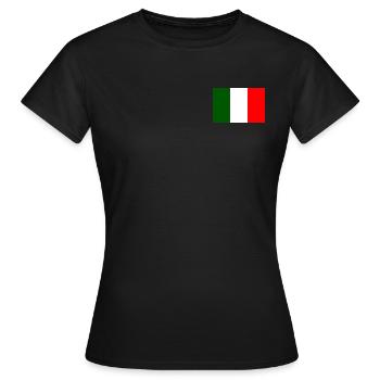 italian flag - Women's T-Shirt - black - Front - AI Model Female 172 dark (172cm)