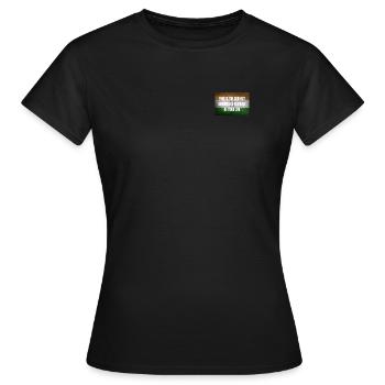 coldest summer of the rest of your life india - Frauen T-Shirt - Schwarz - Vorne - AI Model Female 172 dark (172cm)