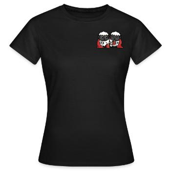 Kuschelige Schafe - Frauen T-Shirt - Schwarz - Vorne - AI Model Female 172 dark (172cm)
