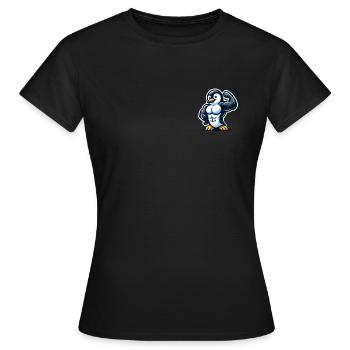 Muscular Penguin - Women's T-Shirt - black - Front - AI Model Female 172 dark (172cm)