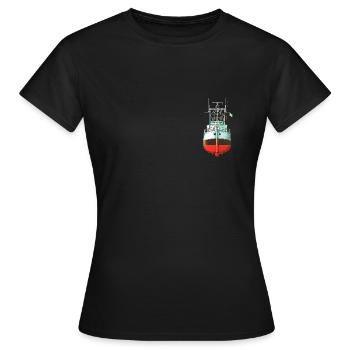 Oceanographic Ship - Women's T-Shirt - black - Front - AI Model Female 172 dark (172cm)