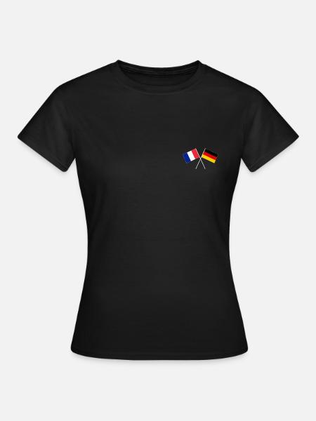deutsch-französische Freundschaft EU Europa Flagge - Frauen T-Shirt - Schwarz