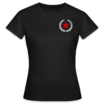 Étoile Rouge - T-shirt Femme - noir - Devant - AI Model Female 172 dark (172cm)
