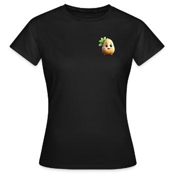 niedliche Kartoffel - Frauen T-Shirt - Schwarz - Vorne - AI Model Female 172 dark (172cm)