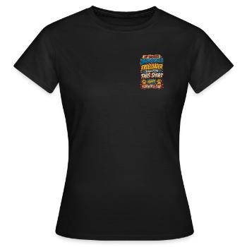 Dog Humor T-Shirt - My Favorite Unemployed Free - Women's T-Shirt - black - Front - AI Model Female 172 dark (172cm)