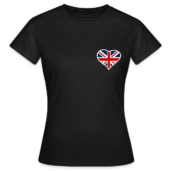Union Jack - T-shirt Femme - noir - Devant - AI Model Female 172 dark (172cm)