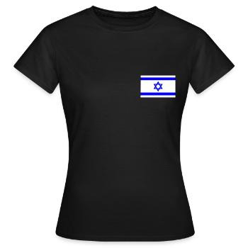 Israël - T-shirt Femme - noir - Devant - AI Model Female 172 dark (172cm)