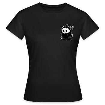 zip tshirt - T-shirt Femme - noir - Devant - AI Model Female 172 dark (172cm)