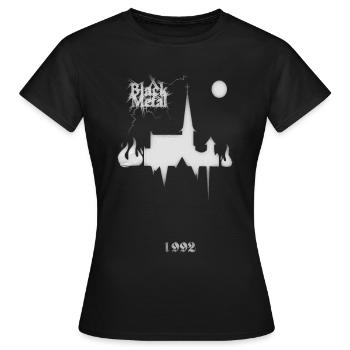 Black metal - Women's T-Shirt - black - Front - AI Model Female 172 dark (172cm)