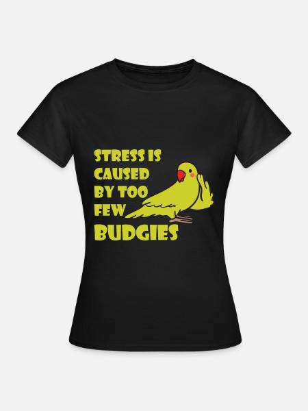 Wellensittich - Frauen T-Shirt - Schwarz