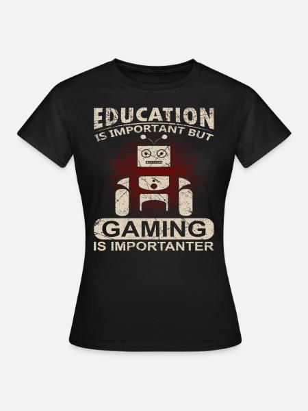 Gamer Zocker Player Geschenkidee - Frauen T-Shirt - Schwarz