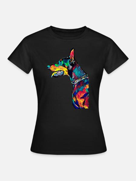 Dobermann - Frauen T-Shirt - Schwarz