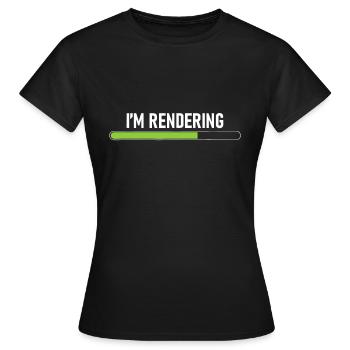 Je rends - Video Editor Montage Filmmaker Vid - T-shirt Femme - noir - Devant - AI Model Female 172 dark (172cm)
