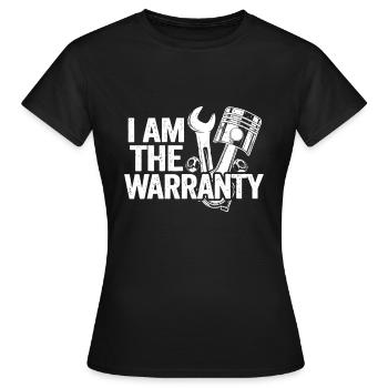 Ich bin der Garantie-Rennwagen-Teile-Reparatur-Typ Lustig - Frauen T-Shirt - Schwarz - Vorne - AI Model Female 172 dark (172cm)