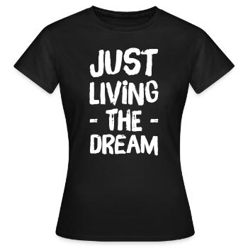 Vivre le rêve - T-shirt Femme - noir - Devant - AI Model Female 172 dark (172cm)