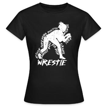 L’éducation est importante, mais la lutte est importante - T-shirt Femme - noir - Devant - AI Model Female 172 dark (172cm)
