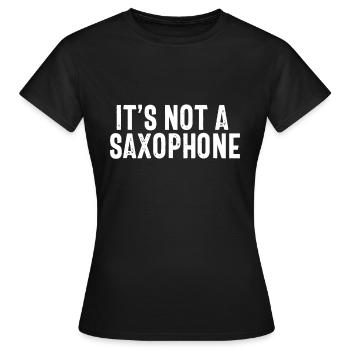 Bassklarinettist Lustiger Witz Musikinstrument - Frauen T-Shirt - Schwarz - Vorne - AI Model Female 172 dark (172cm)