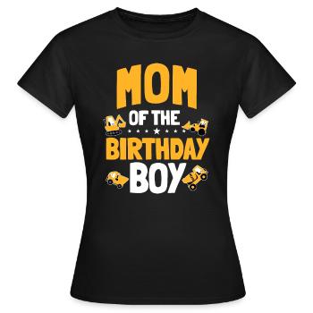 Mutter des Geburtstagskindes Bauarbeiterin Bday P - Frauen T-Shirt - Schwarz - Vorne - AI Model Female 172 dark (172cm)