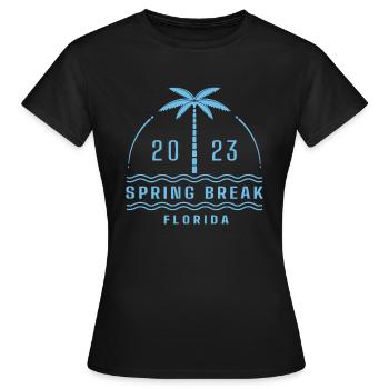 Passende Spring Break Strandurlaubsidee - Florid - Frauen T-Shirt - Schwarz - Vorne - AI Model Female 172 dark (172cm)