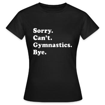 Cadeau de gymnastique amusant pour hommes femmes garçons ou filles - T-shirt Femme - noir - Devant - AI Model Female 172 dark (172cm)