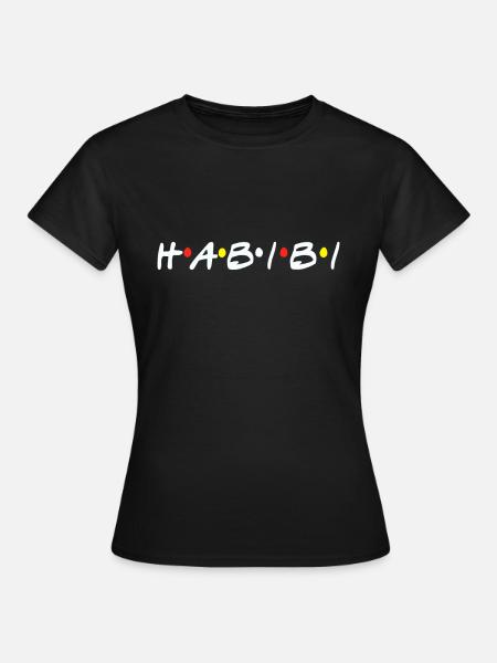 Habibi drôle arabe halal mème emblématique dicton pour un - T-shirt Femme - noir