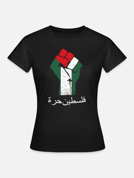 free palestine (arabic) intifada clothing - Women's T-Shirt - black
