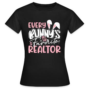 Makler Ostern Immobilienmakler - Frauen T-Shirt - Schwarz - Vorne - AI Model Female 172 dark (172cm)