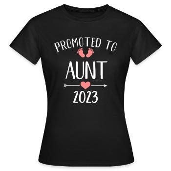 Promu tante 2023 - T-shirt Femme - noir - Devant - AI Model Female 172 dark (172cm)