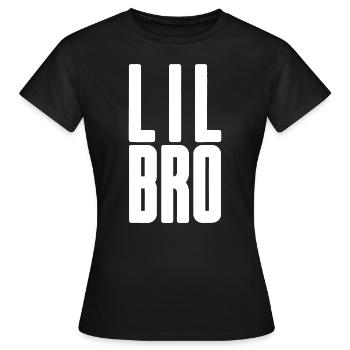 Lil Bro - Siblings Men Kids Adult Fraternity Littl - Women's T-Shirt - black - Front - AI Model Female 172 dark (172cm)