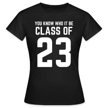 Klasse von 2023 Senioren 23 Senioren Abschlussgeschenk-ID - Frauen T-Shirt - Schwarz - Vorne - AI Model Female 172 dark (172cm)