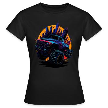 Monster truck - T-shirt Femme - noir - Devant - AI Model Female 172 dark (172cm)