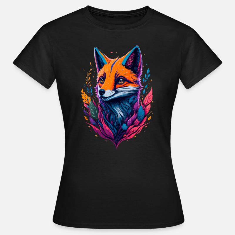 abstract fox - Women's T-Shirt - black